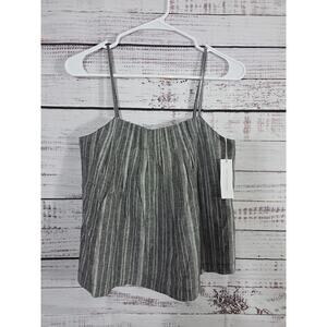 Outerknown womens striped organic cotton blend camp tank top size XS NWT